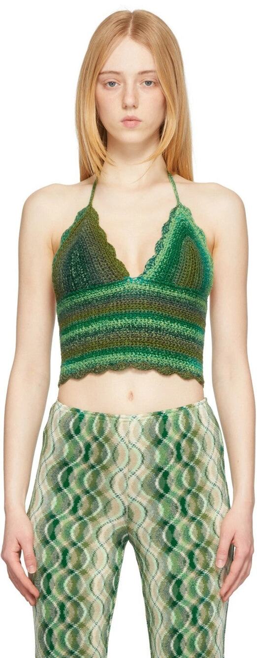 Anna Sui Konry K Edition Crocheted Camisole Tank Top - XS/S